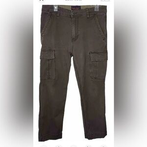 Wear First Men’s Cargo Pants 32” x 30” Green Brown Khaki Pockets Casual Outdoor